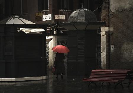 Rainy evening in Venice