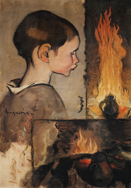 Profile of a child and a study of a still life à Louis Anquetin