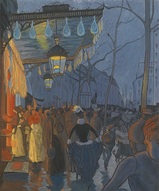Avenue de Clichy. Five O'Clock in the Evening à Louis Anquetin
