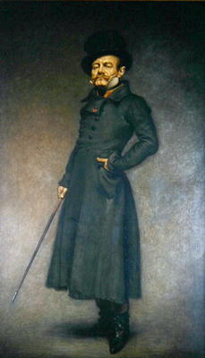 Firmin Gemier (1869-1933) in the role of Colonel Bridau in the play 'La Rabouilleuse' by Emile Fabre à Louis Anquetin