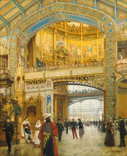 The Central Dome of the Universal Exhibition of 1889 à Louis Beroud