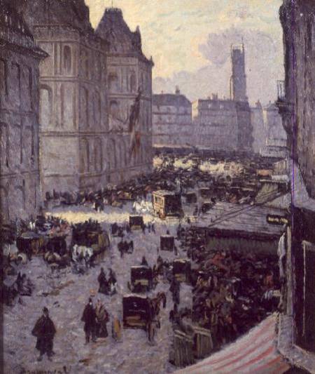 Paris Street Scene à Louis Braquaval