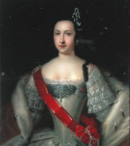 Portrait of Princess Anna (1718-46), the Mother of Emperor Ivan VI (1740-64) à Louis Caravaque