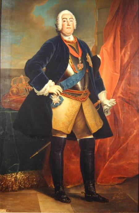 Frederick Augustus II (1696-1763) Elector of Saxony à Louis de Silvestre