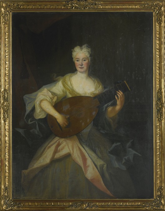 Portrait of Anna Constantia, Countess of Cosel (1680-1765), nee von Brockdorff à Louis de Silvestre