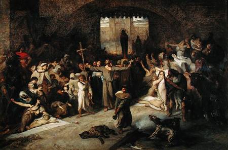 The Plague of Tournai in 1095 à Louis Gallait