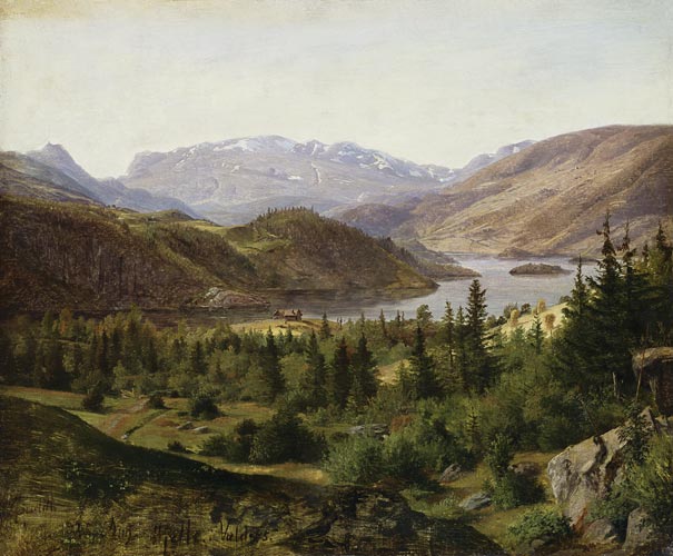 Hjelle in Valders, Tile Fjord à Louis Gurlitt