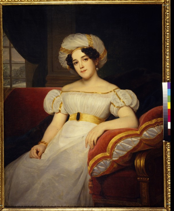 Portrait of Princess Natalya Stepanovna Golitsyna, née Countess Apraksina (1794-1890) à Louis Hersent