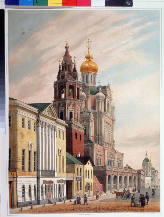 The Church of the Dormition of the Theotokos at the Pokrovka Street in Moscow à Louis Jules Arnout