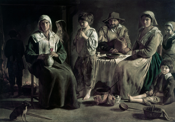 A peasant family à Louis Le Nain