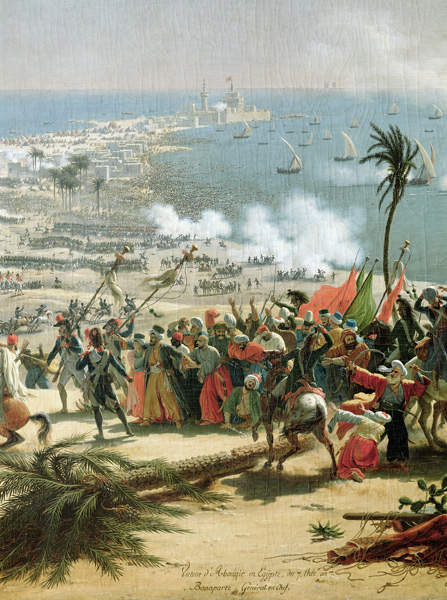 The Battle of Aboukir, 25th July 1799 à Louis Lejeune