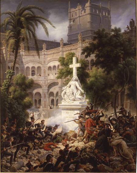 Assault on the Monastery of San Engracio in Zaragoza, 8th February 1809 à Louis Lejeune