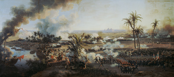 Battle of the Pyramids, 21st July 1798 à Louis Lejeune