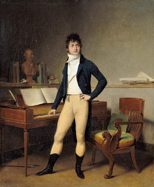 Bildnis des Komponisten Francois Boieldieu (1775-1834). à Louis-Léopold Boilly