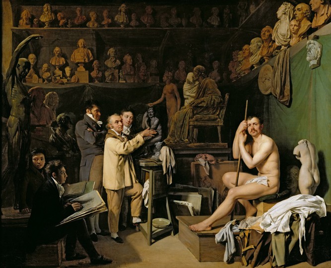The Studio of Jean Antoine Houdon (1741-1828) à Louis-Léopold Boilly