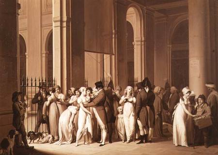 The Galleries of the Palais Royal, Paris à Louis-Léopold Boilly
