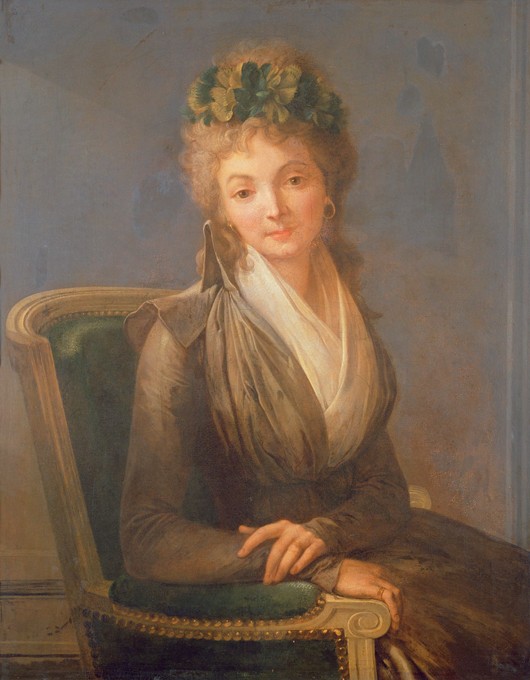 Portrait of Lucile Desmoulins, nee Duplessis (1770-1794) à Louis-Léopold Boilly