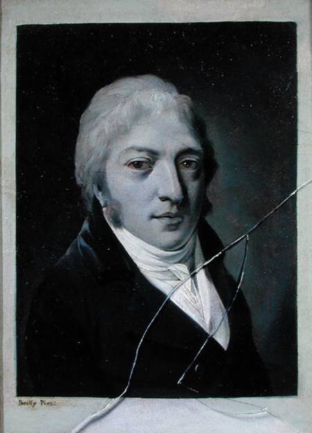 Self Portrait with Broken Glass à Louis-Léopold Boilly