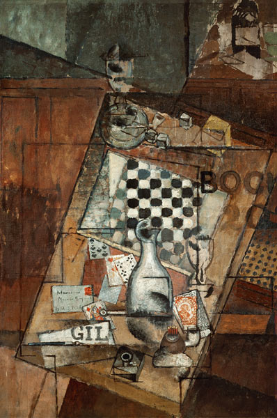 Still life with a chessboard à Louis Marcoussis