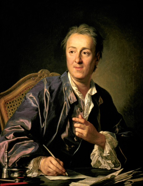 Portrait of Denis Diderot (1713-84) à Louis Michel van Loo