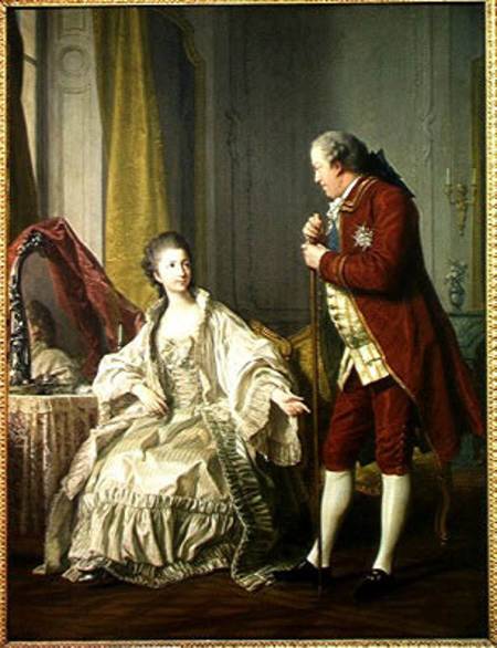 Portrait of the Marquis de Marigny (1727-81) and his Wife à Louis Michel van Loo