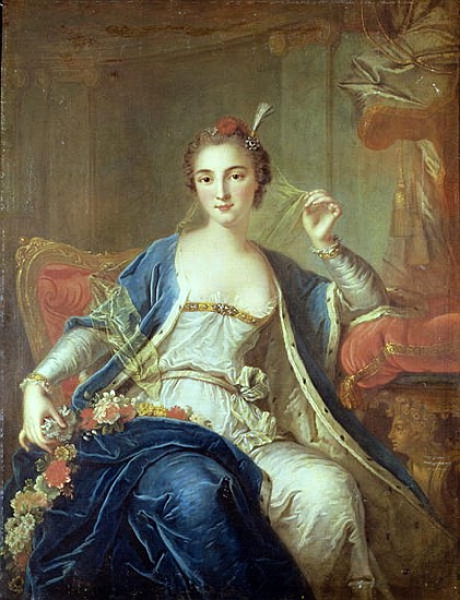 Portrait of Mademoiselle Marie Salle (c.1702-56) 1737 à Louis Michel van Loo
