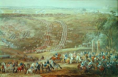 The Battle of Fontenoy à Louis Nicolas van Blarenberghe