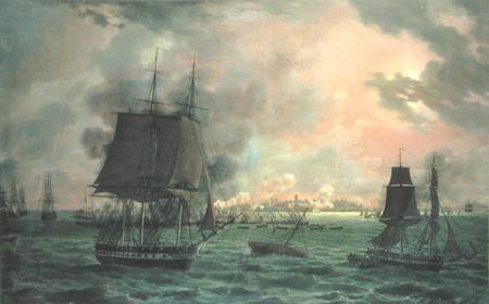 The Bombing of Cadiz by the French on 23rd September 1823 à Louis Philippe Crepin