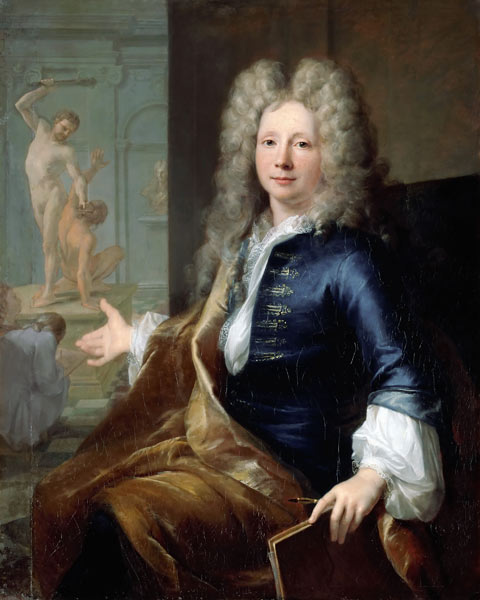 Portrait of Louis Boullogne the Younger (1654-1733) à Louis Tocqué