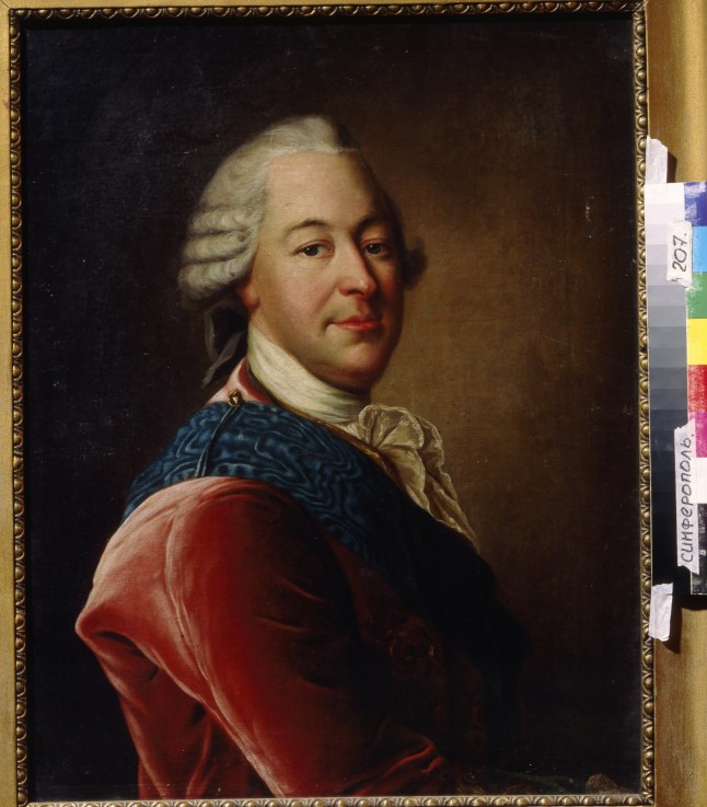 Portrait of Count Mikhail Illarionovich Vorontsov (1714-1767) à Louis Tocqué