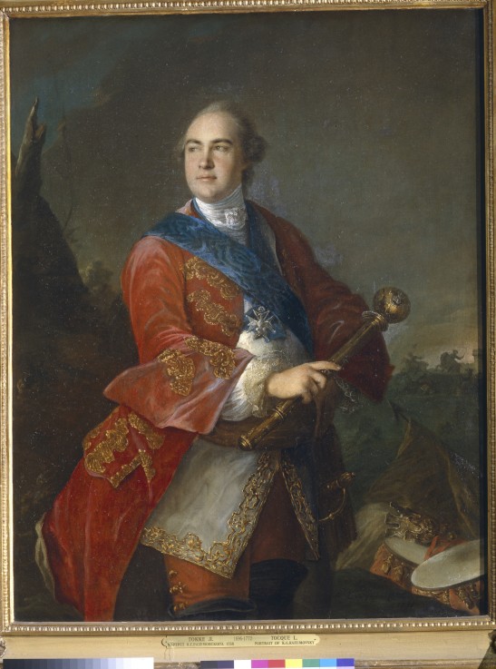 Portrait of Count Kirill Razumovsky (1728-1803), the last Hetman of Ukraine à Louis Tocqué
