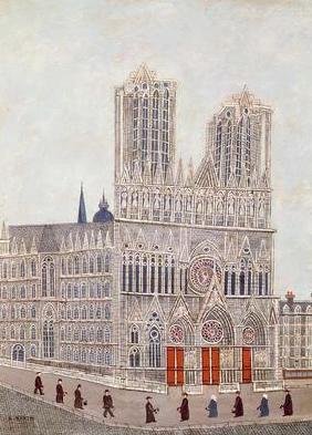 Rheims Cathedral, c.1923 (oil on canvas)
