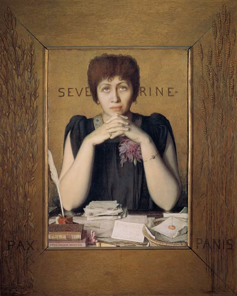 Portrait of Severine (Caroline Remy) (1855-1929) à Louis Welden Hawkins