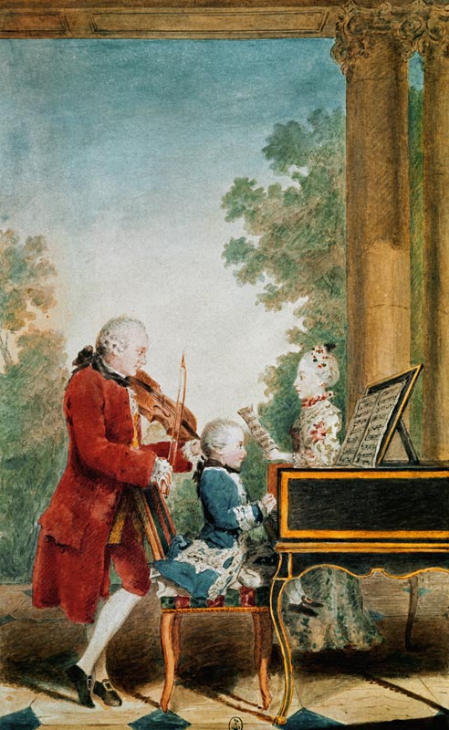 Mozart w.Father & Sister , Carmontelle à Louis Carrogis de Carmontelle