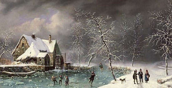 Winter Scene à Louis Claude Mallebranche