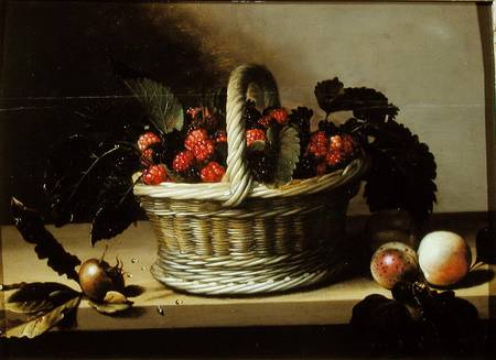 Basket of Blackberries and Raspberries à Louise Moillon