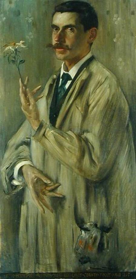 Portrait of Otto Eckmann (1865-1902) à Lovis Corinth