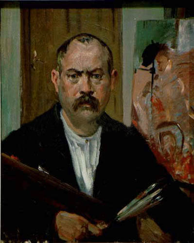 Selfportrait devoid collar à Lovis Corinth