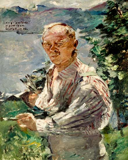 Self Portrait at Walchensee, Bavaria à Lovis Corinth