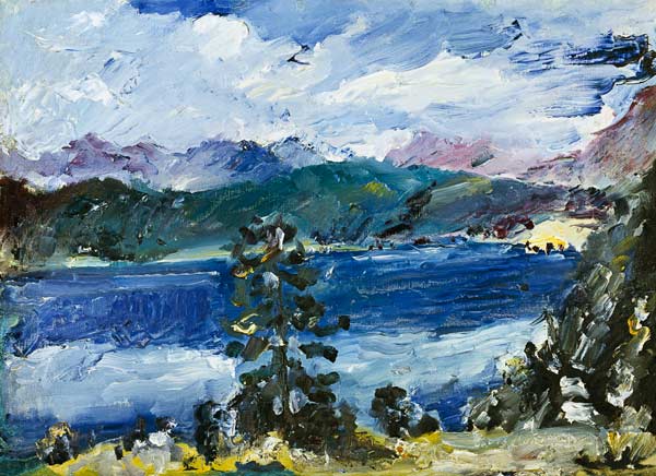 Walchensee avec le mélèze à Lovis Corinth