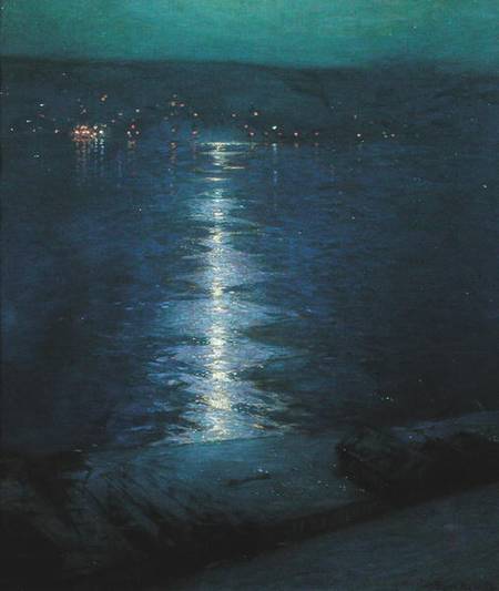Moonlight on the River à Lowell Birge Harrison