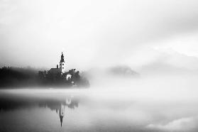 Sunrise at Lake Bled