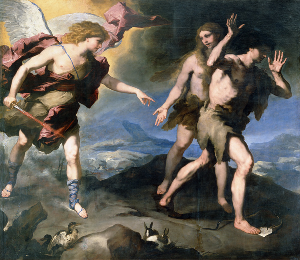 Expulsion from the Paradise à Luca Giordano