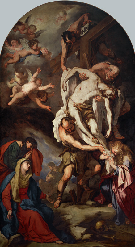 L.Giordano / Deposition fr.Cross /c.1653 à Luca Giordano