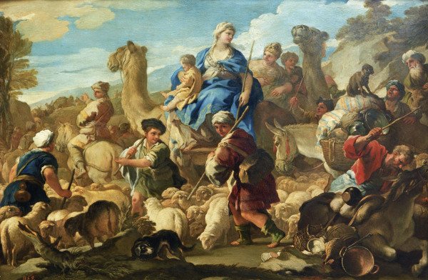 L.Giordano, Abreise Rebekkas nach Kana à Luca Giordano