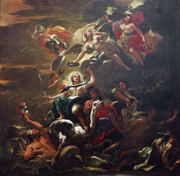 L.Giordano, Allegorie der Gerechtigkeit à Luca Giordano