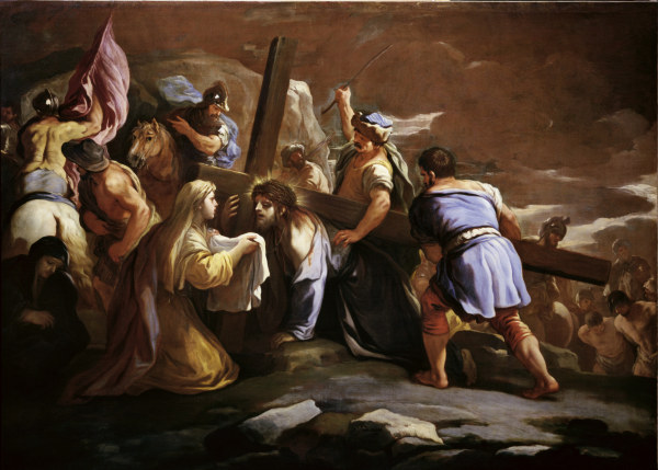 L.Giordano, Carrying the Cross à Luca Giordano