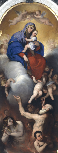 Luca Giordano / Mary and Purgatory /1652 à Luca Giordano