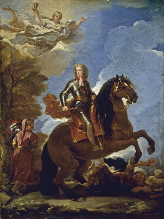 Equestrian Portrait of Charles II of Spain à Luca Giordano