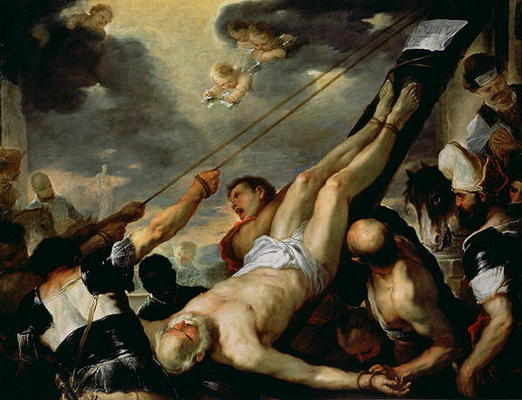 The Crucifixion of St. Peter à Luca Giordano